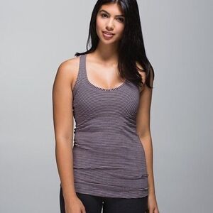 Lululemon Striped Cool Racerback Tank Top EUC